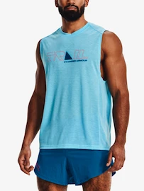 Herren T-Shirt Under Armour Run Trail Tank-BLU