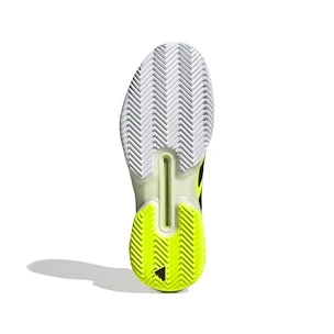 Herren Tennisschuhe adidas Adizero Ubersonic 5 Clay Lucid Lemon/Core Black  EUR 47 1/3