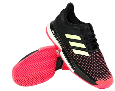 Herren Tennisschuhe adidas SoleCourt Boost M Black/Yellow