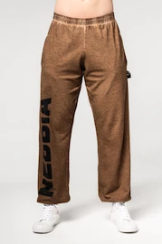Herren Trainingshose Nebbia Washed-off Gym Sweatpants Baggy Style GYM BRO 373 Ligth Brown