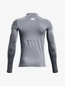 Jungen-T-Shirt Under Armour  HG Armour Mock LS-GRY