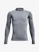Jungen-T-Shirt Under Armour  HG Armour Mock LS-GRY XS