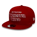 Kappe New Era 9Fifty Script Manchester United FC Scarlet