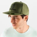 Kappe Salomon  Logo Cap Flexfit® Olive Night