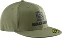 Kappe Salomon  Logo Cap Flexfit® Olive Night SS22