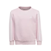 Kinder Hoodie adidas  Essentials 3-Stripes Crew Neck Clear Pink 128 cm