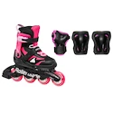 Kinder Inline Skates Rollerblade  Microblade Combo Black/Pink  EUR 33-36,5