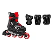 Kinder Inline Skates Rollerblade  Microblade Combo Black/Red