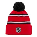 Kinder Mütze Outerstuff JACQUARD Cuffed Knit With Pom NHL Detroit Red Wings