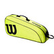 Kinder Schlägertasche Wilson  Junior Racketbag Wild Lime/Grey
