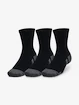 Kinder Socken Under Armour  Performance Cotton 3p Mid-BLK