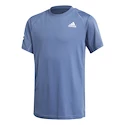 Kinder T-Shirt adidas  B Club 3STR Tee Blue 128 cm