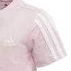 Kinder T-Shirt adidas  Essentials 3-Stripes Clear Pink