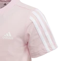 Kinder T-Shirt adidas  Essentials 3-Stripes Clear Pink