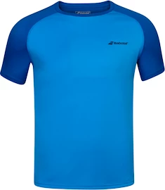 Kinder T-Shirt Babolat Play Club Crew Neck Tee Blue