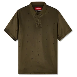 Kinder T-Shirt CCM Polo Print Khaki Green