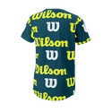 Kinder T-Shirt Wilson  All Over Logo Tech Tee B Blue Coral
