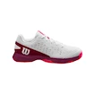 Kinder Tennisschuhe Wilson Rush Pro Jr L White/Beet Red