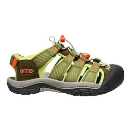 Kindersandalen Keen NEWPORT BOUNDLESS Dark olive/Scarlet ibis