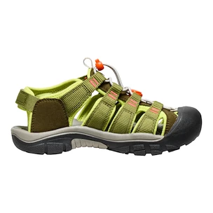 Kindersandalen Keen NEWPORT BOUNDLESS Dark olive/Scarlet ibis