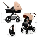 Kinderwagen Kinderkraft Moov 2 Air 3In1 Sand Beige
