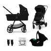 Kinderwagen Kinderkraft Newly 3In1 Classic Black + Mink Pro
