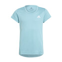 Mädchen-T-Shirt adidas Aeroready 3-Streifen Tee Mint Ton