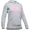 Mädchen Hoodie Under Armour Rival Print Fill Logo Grey