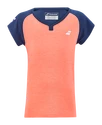 Mädchen T-Shirt Babolat  Play Cap Sleeve Top Fluo Strike