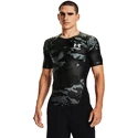 Männer Under Armour HG Isochill Comp Druck SS schwarzes T-Shirt