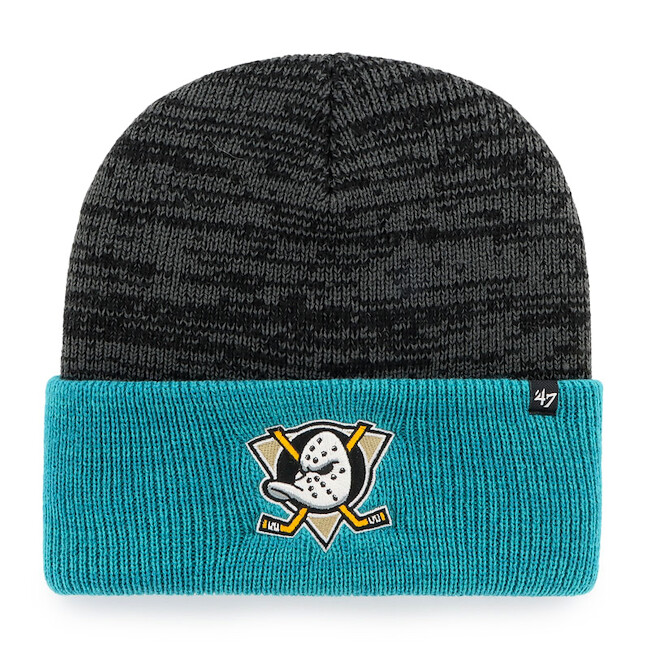 Mütze 47 Brand Two Tone Brain Freeze Cuff Knit NHL Anaheim Ducks