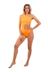 Nebbia One Shoulder Asymmetrical Monokini 458 Orange Neon