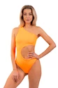 Nebbia One Shoulder Asymmetrical Monokini 458 Orange Neon