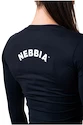 Nebbia Sporty Hero Crop Top mit langen Ärmeln schwarz