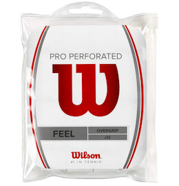 Overgrip Wilson Pro Overgrip Perforated White (12 St.)
