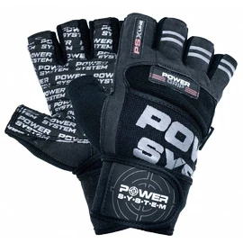 Power System Fitness Handschuhe Power Grip schwarz-grau