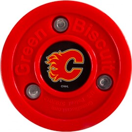 Puck Green Biscuit Calgary Flames