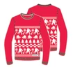 Pullover CCM HOLIDAY UGLY SWEATER SR Rot