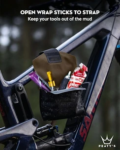 Rahmentasche PEATY'S  Holdfast trail tool wrap - moss green (phf-ttw-mss-25)
