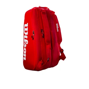 Schlägertasche Wilson  Super Tour 9 Pack Red