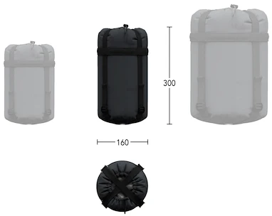 Schlafsack Hannah  Scout 120 Dark Shadow/Anthracite 195 cm