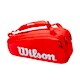 Schlägertasche Wilson Super Tour 6er Pack Rot