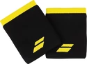 Schweißbänder Babolat Logo Jumbo Wristband Black/Sulphur Spring (2 St.)