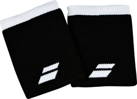 Schweißbänder Babolat Logo Jumbo Wristband Black/White (2 St.)