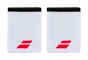 Schweißband Babolat  Logo Jumbo Wristband White/Strike Red