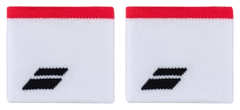 Schweißband Babolat Logo Wristband White/Strike Red