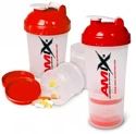 Shaker Amix Nutrition  Monster Bottle 600 ml White/Red