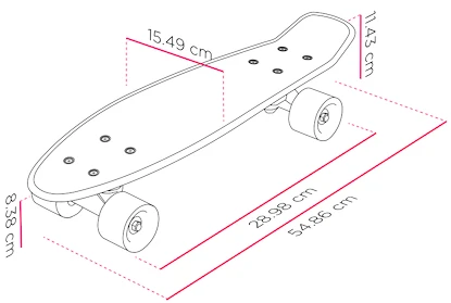 Skateboard Street Surfing  Pop Board Super Black Dot