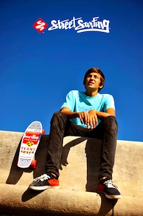 Skateboard Street Surfing  Pop Board Super Black Dot