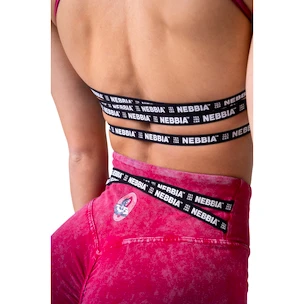 Sport BH Nebbia NEBBIA x OLYMPIA Washed Open Back Sports Bra LEGACY 779 red